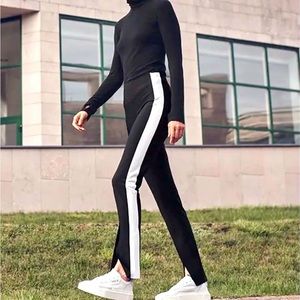 ATHLETA interstellar color block trouser pant 4